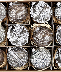 7938 VINTAGE-BOX GLASSBALLS S/12